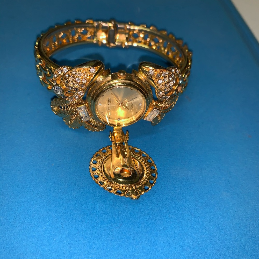 Hidden watch bangle